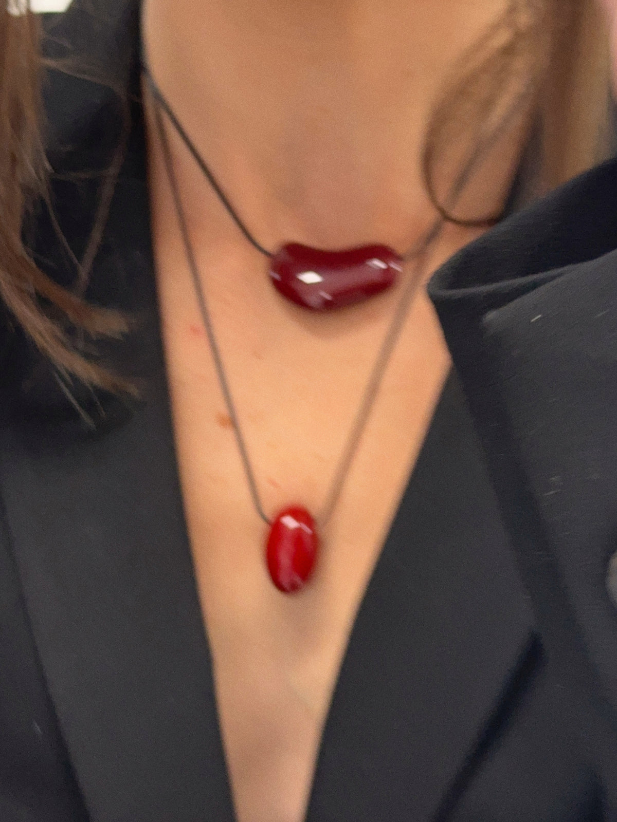 CHERRY PEBBLE NECKLACE