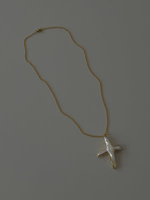 Pearl Necklace with Silver Cross – Nialaya Jewelry